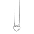 14k Gold Lab Grown Diamond Infinity Heart Necklace by Fine Color Jewels