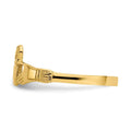 14k Gold Ladies Claddagh Ring by Fine Color Jewels