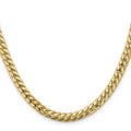 14k Gold Miami Cuban 24 inch Chain Necklace by Fine Color Jewels