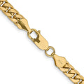 14k Gold Miami Cuban 24 inch Chain Necklace by Fine Color Jewels