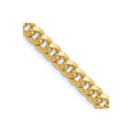 14k Gold Miami Cuban Chain Necklace 22 inch by Fine Color Jewels