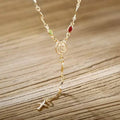 14K Gold Multicolor Virgin Mary Necklace by DailySale