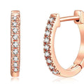 14K Gold Plated Cubic Zirconia Cuff Huggie Earrings by DailySale