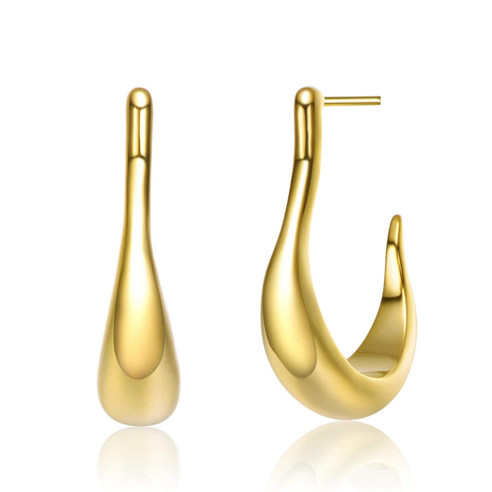 14K Gold Plated Hoop Earrings by DailySale