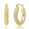 14K Gold Plated Hoop Earrings