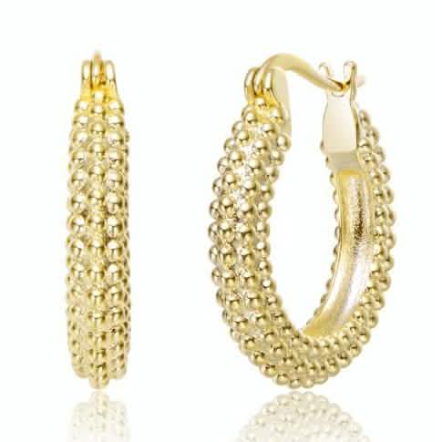 14K Gold Plated Hoop Earrings by DailySale