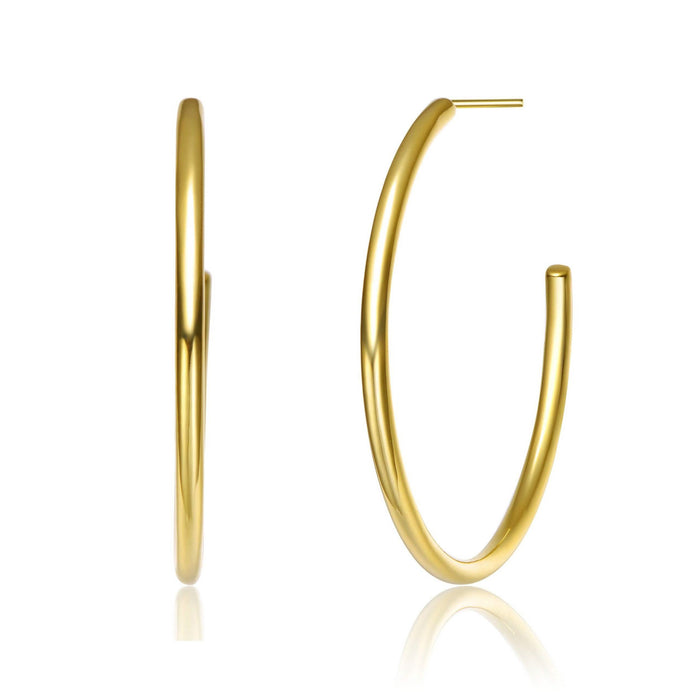 14K Gold Plated Open Hoop Earrings by DailySale