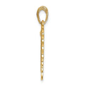 14k Gold Reversible MIZPAH Breakable Heart Pendant by Fine Color Jewels