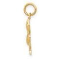 14k Gold Snake Charm Pendant by Fine Color Jewels