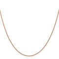 14K Rose Gold 1 mm Diamond Cut Open Franco Chain by Fine Color Jewels