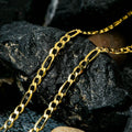 14K Solid Gold Figaro Chain Necklace 3mm by DailySale