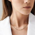 14K Solid Gold Figaro Chain Necklace 3mm by DailySale