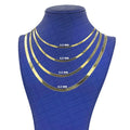 14K Solid Gold Herringbone Necklace by DailySale