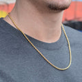 14k Solid Gold Rope Chain 2.5mm by DailySale