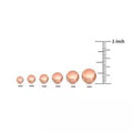 14K Solid Rose Gold Ball Stud Earrings by DailySale