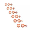 14K Solid Rose Gold Ball Stud Earrings by DailySale
