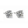 14K Solid White Gold 10.00ct Lab-Grown Round IGI Certified Diamond Stud Earrings