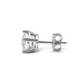 14K Solid White Gold 10.00ct Lab-Grown Round IGI Certified Diamond Stud Earrings by DailySale