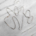 14K Solid White Gold Box Necklace Real Gold Chain by DailySale