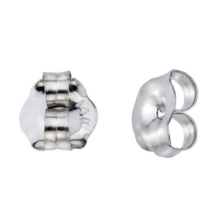 14K Solid White Gold Earring Backs Medium by DailySale