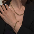 14K Solid Yellow Gold 3mm Puff Mariner Link Necklace Bracelet with Lobster Clasp by DailySale