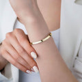 14K Solid Yellow Gold 8" 4.00MM Herringbone Bracelet by DailySale