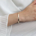 14K Solid Yellow Gold 8" 4.00MM Herringbone Bracelet by DailySale