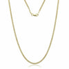 14k Solid Yellow Gold Cuban Link Chain Necklace - Assorted Sizes