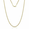 14k Solid Yellow Gold Cuban Link Chain Necklace - Assorted Sizes by DailySale