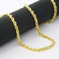 14k Solid Yellow Gold Cuban Link Chain Necklace - Assorted Sizes by DailySale