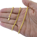14k Solid Yellow Gold Cuban Link Chain Necklace - Assorted Sizes by DailySale