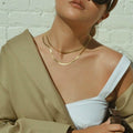 14k Solid Yellow Gold High Polish Herringbone Necklace Chain 3mm by DailySale