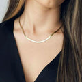 14k Solid Yellow Gold High Polish Herringbone Necklace Chain 3mm by DailySale