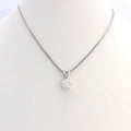 14K White Gold 1Ct Round European Cut Solitaire Diamond Pendant Necklace by DailySale