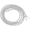 14k White Gold 4.20 Ct.T.W. Earth Mined Real Diamond Pretty Tennis Necklace 16" by DailySale