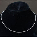 14k White Gold 4.20 Ct.T.W. Earth Mined Real Diamond Pretty Tennis Necklace 16" by DailySale