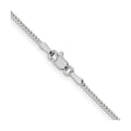 14K White Gold Franco 1.1 mm Chain 18-inch by Fine Color Jewels