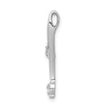 14K White Gold Lab Diamond Fashion Pendant by Fine Color Jewels