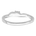 14k White Gold Lab Diamond Solitaire Engagement Ring 1/15 carat by Fine Color Jewels