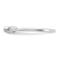 14k White Gold Lab Diamond Solitaire Engagement Ring 1/15 carat by Fine Color Jewels
