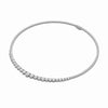 14K White Gold Lab Grown Diamond Graduated Riviera Necklace