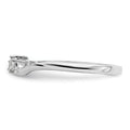14k White Gold Lab Grown Diamond Petite Solitaire Engagement Ring 1/8 carat by Fine Color Jewels