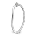14k White Gold Lab Grown Diamond Petite Solitaire Engagement Ring 1/8 carat by Fine Color Jewels