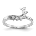 14K White Gold Lab Grown Diamond Ring by Fine Color Jewels