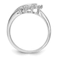 14K White Gold Lab Grown Diamond Ring by Fine Color Jewels