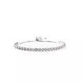 14K White Gold Tennis Bracelets with Crystals from Swarovski Adjustable by DailySale