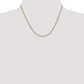 14K Yellow Gold 1.1 mm Franco Chain by Fine Color Jewels