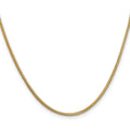 14K Yellow Gold 1.25 mm Franco Chain by Fine Color Jewels