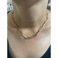 14k Yellow Gold 4mm Paperclip Chain Cable Link Necklace by DailySale