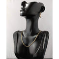 14k Yellow Gold 4mm Paperclip Chain Cable Link Necklace by DailySale